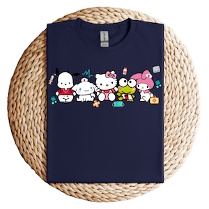 Kawaii Kitty and Friends-MEDICAL-Soft Tee-Unisex
