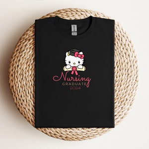 Soft Tee-Nursing Graduate-Medical Kitty Nurse