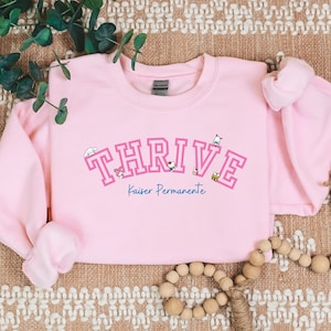 Pink -Thrive-Kawaii Characters-Cozy Sweater