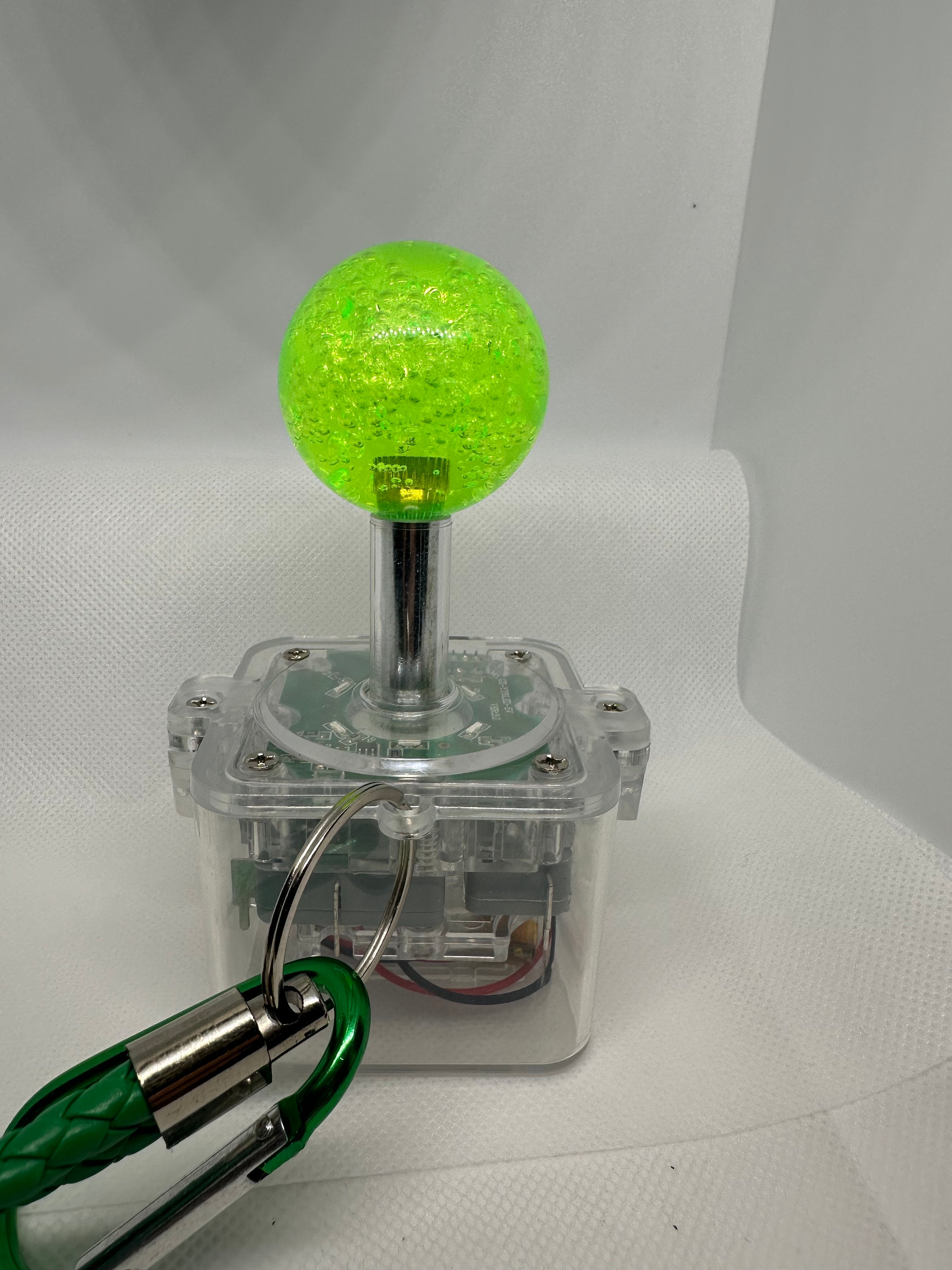 Real Crane & Claw Machine Joystick Key Chain: Lights Up, Arcade