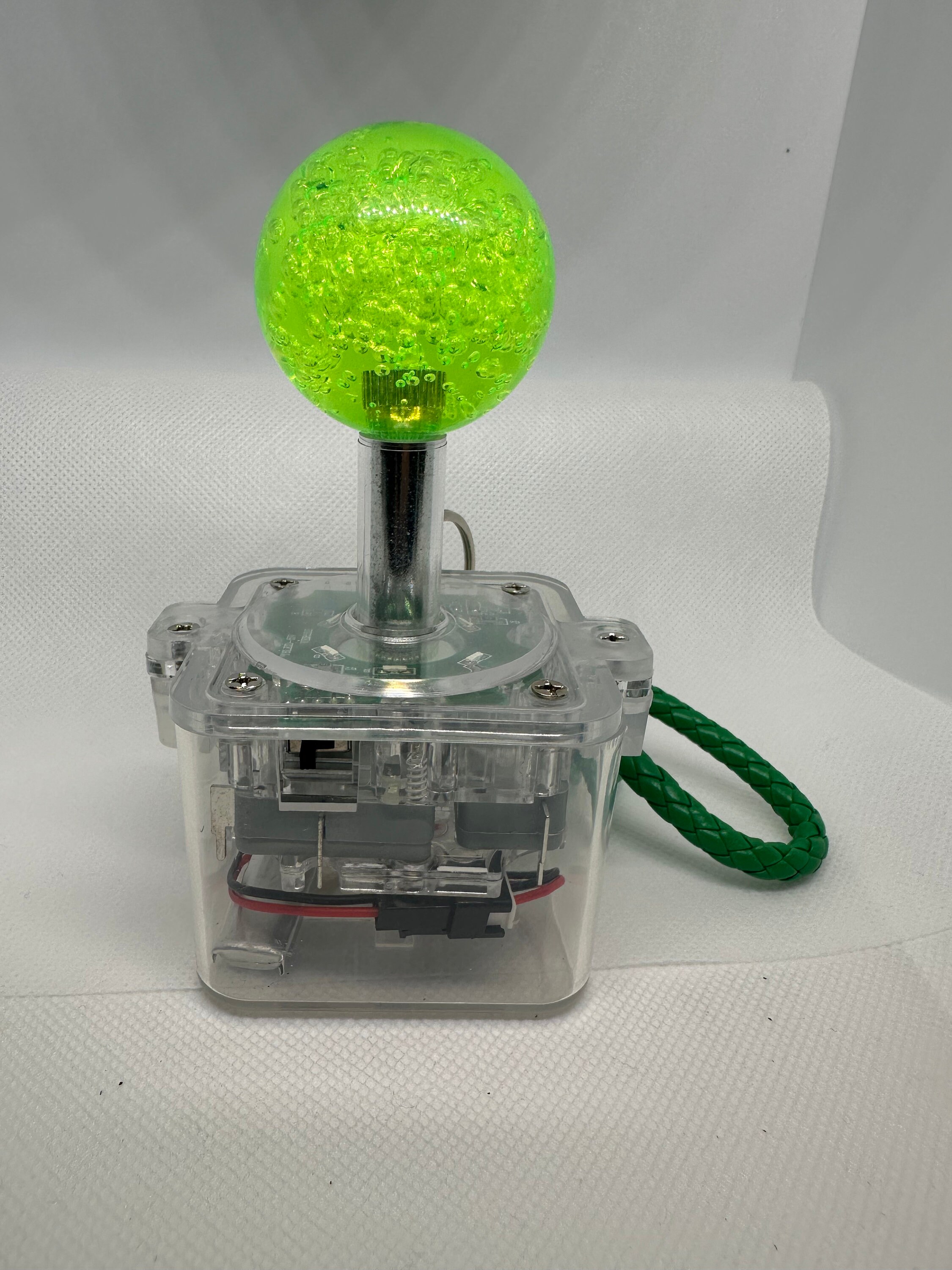 Real Crane & Claw Machine Joystick Key Chain: Lights Up, Arcade