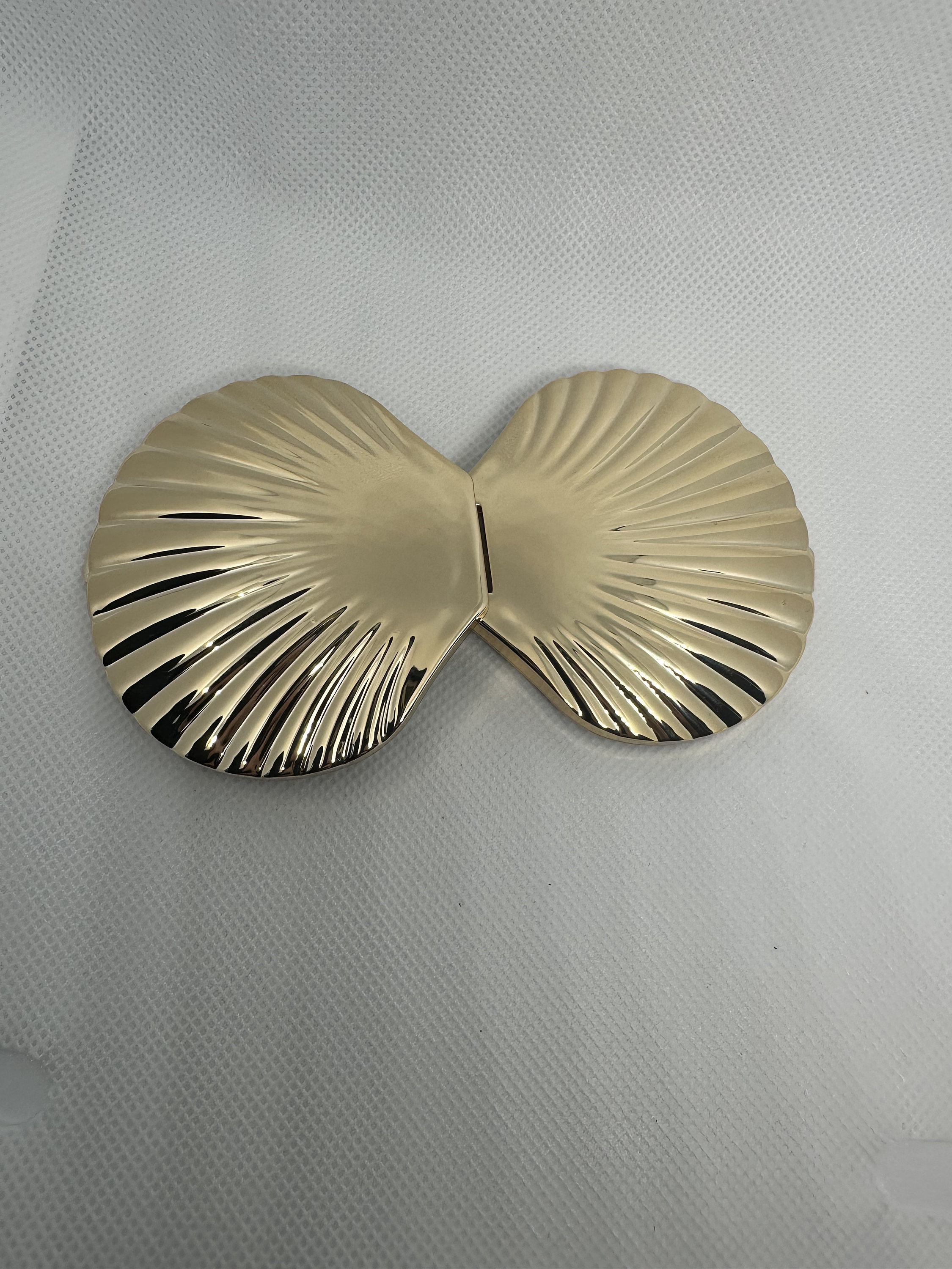 Golden or Silver Sea Shell Compact Mirror, One Side  display picture 2