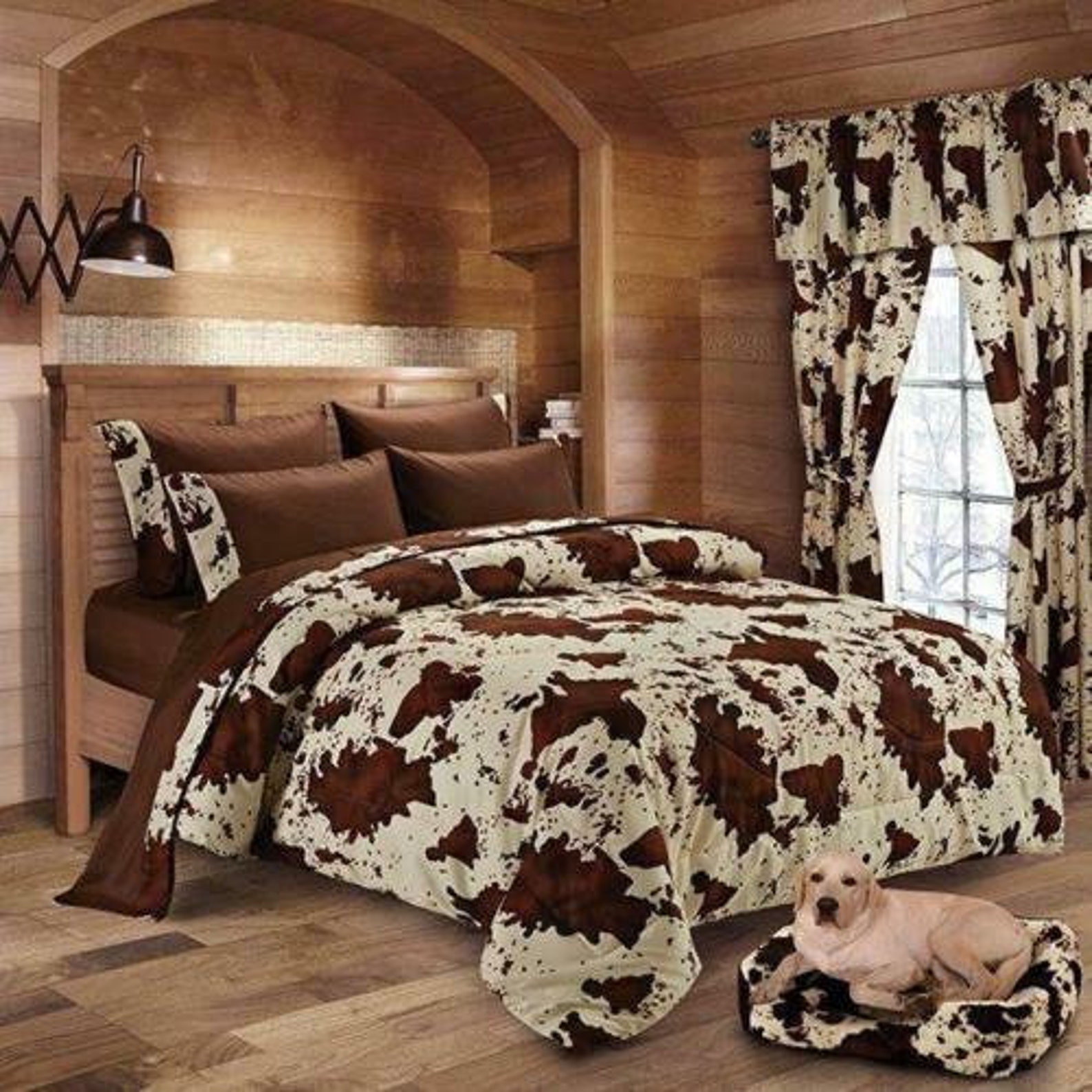 Chocolate Rodeo Sheet Set 6 Pc Flat Sheet, Fitted Sheet, 4 Pillowcases