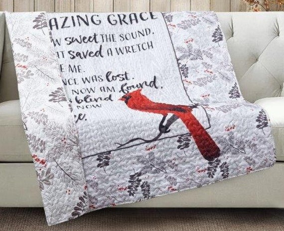 Amazing grace 2025 quilted throw