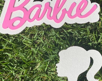 Cake topper Logo with doll silhouette