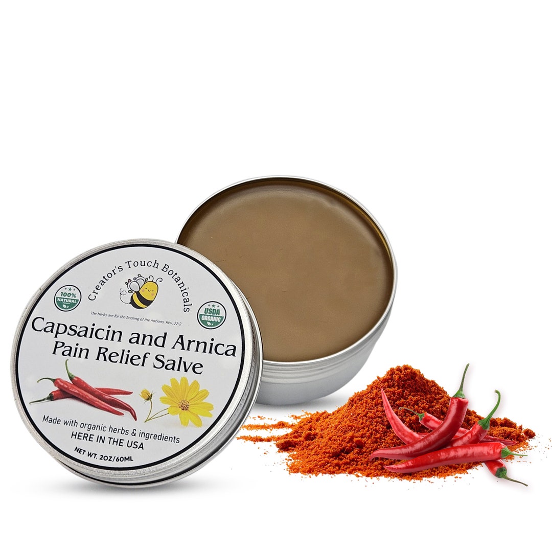 Cayenne Salve Capsaicin, Arnica, Neuropathy Pain Cream Nerve Pain