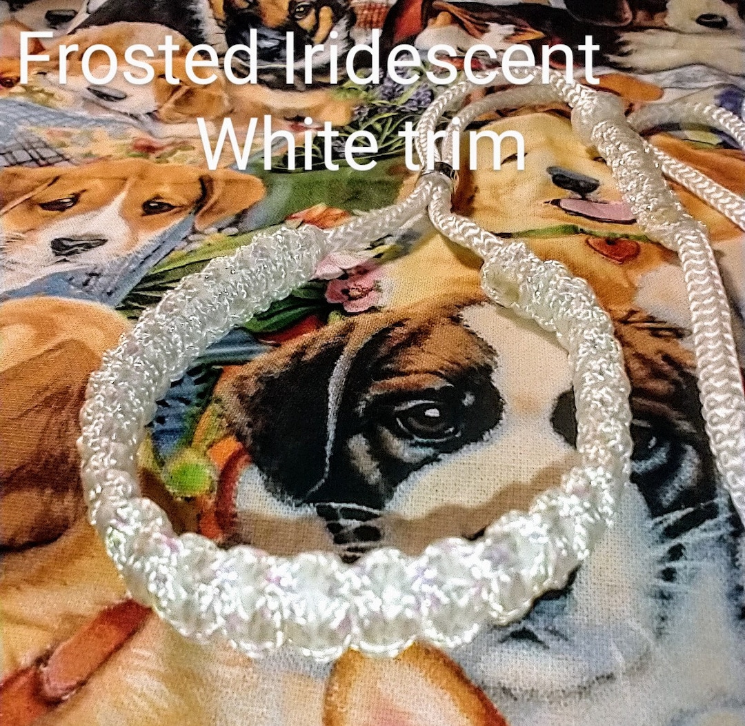 Elegant White Dog Show Collar & Beaded Show Lead Dog Leash. Etsy