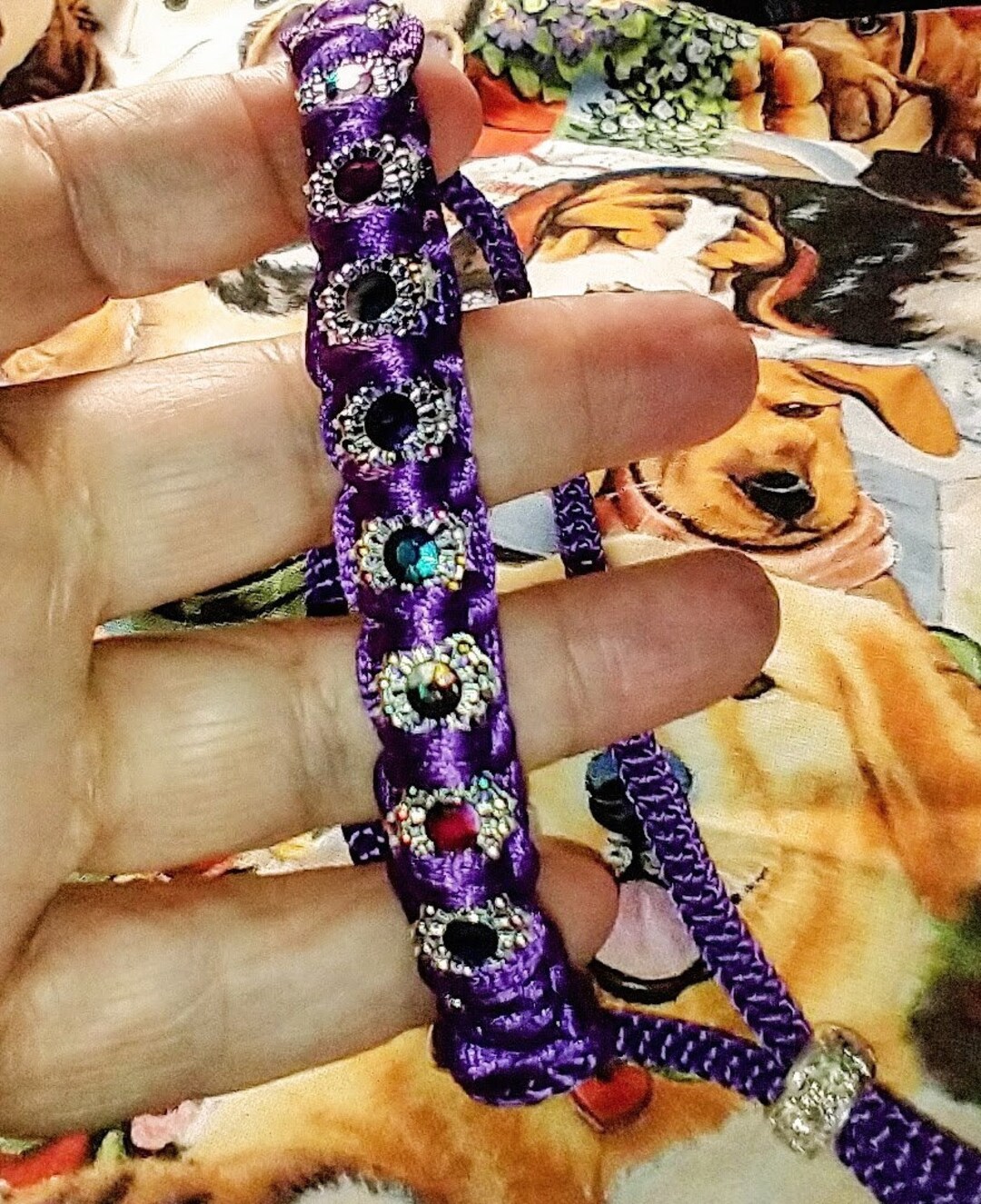 Elegant Purple Dog Show Collar & Show Lead Dog Leash Many Etsy