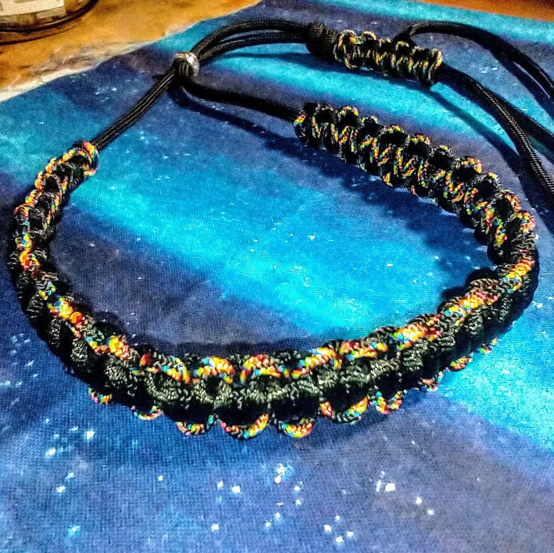 Elegant Black Dog Show Collar & Show Lead, Black Fire Dog Leash, Also