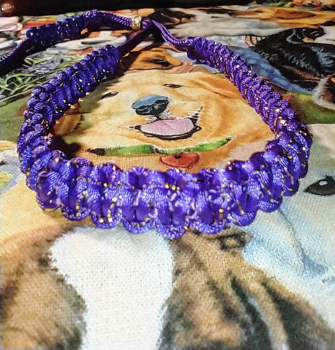 Elegant Purple Fine Martingale Dog Show Lead. Fine Show Lead Etsy