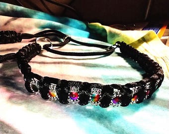Elegant Dog Show Lead, Classic White or Color Dog Show Lead, Show Leash, Satin braided Kindness Neck. Fine Dog Show Martingale Style. USA