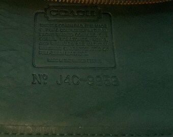 New Vintage Coach 9959 Bottle Green Petite Pelham Zip - Etsy
