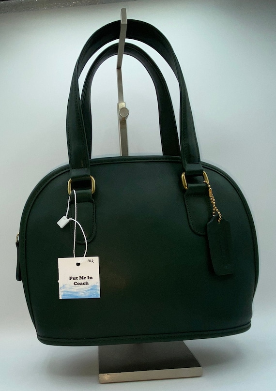 New Vintage Coach 9959 Bottle Green Petite Pelham Zip - Etsy