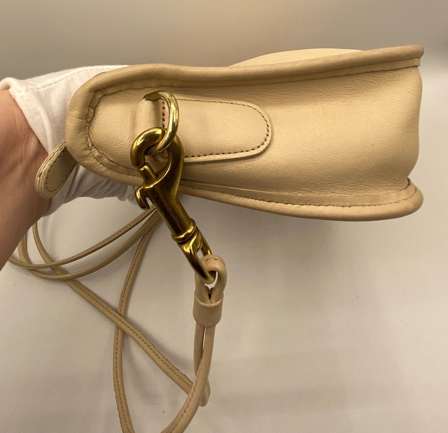 Vintage Coach Bone Swinger Bag - Etsy