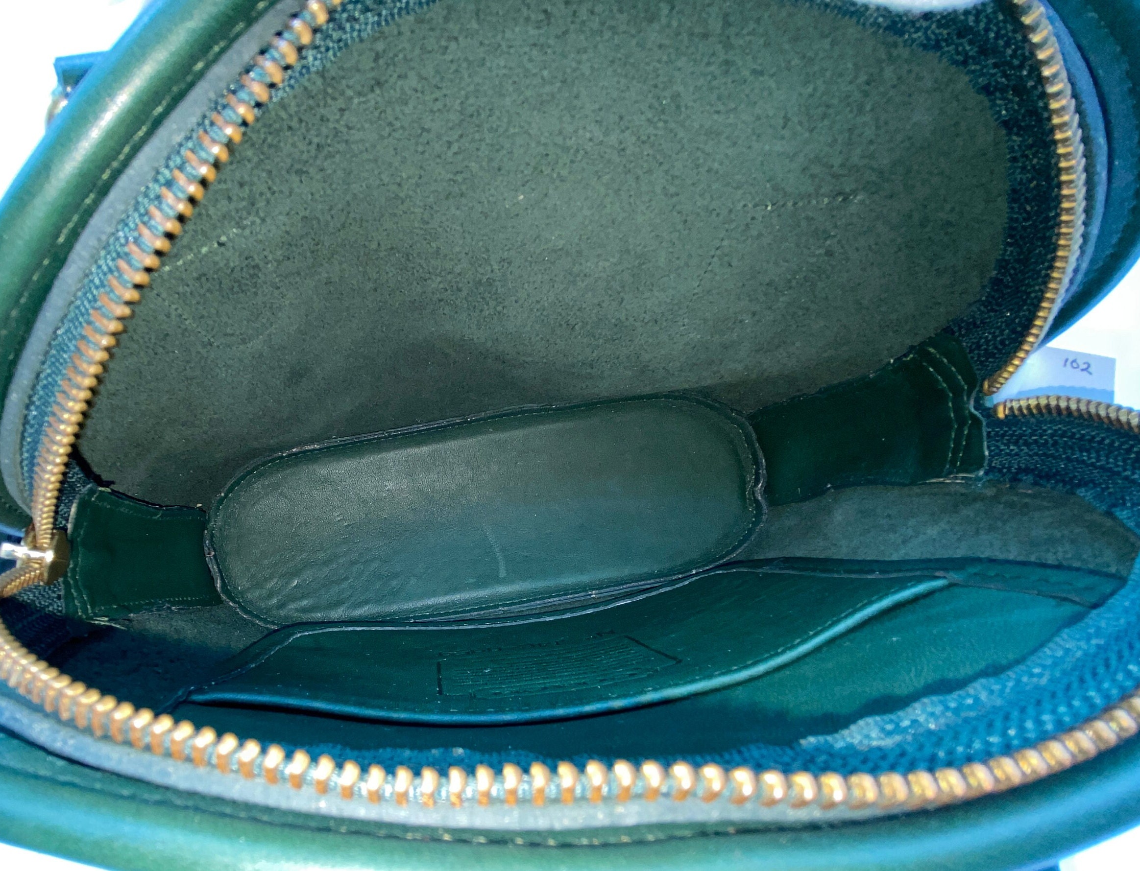 バッグ Vintage Coach Pelham Zip Green Handbag New Vintage Coach 9959 Bottle Green Petite Pelham Zip - Etsy