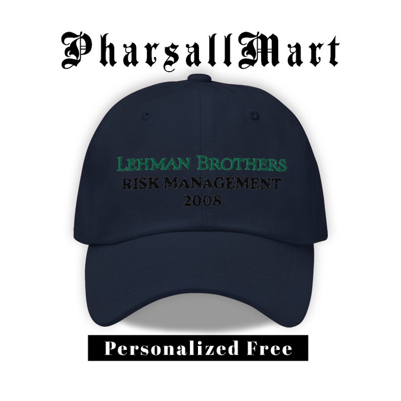 Dad Hat Embroidered Details lehman Brothers Risk Management 2008 ...
