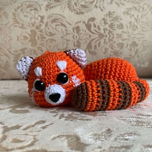 Plush Toys | Amigurumi Keychains | Crochet Sleeping Red Panda