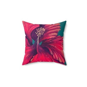Flor de Maga (Fleur de Porto Rico) Oreiller