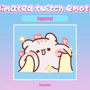 Animated Squirrel Twitch Emote: Streaming, Discord (GIF)