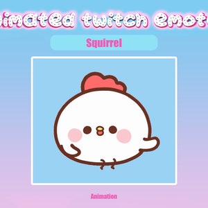 Animated Squirrel Twitch Emote: Streaming, Discord (GIF)