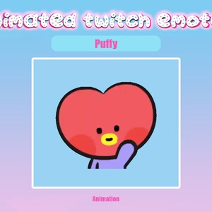 Animated Twitch Emote Puffy for Twitch and Discord! Animated Emotes for streaming