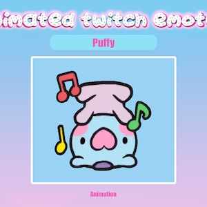 Animated Twitch Emote Puffy for Twitch and Discord! Animated Emotes for streaming