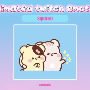 Animated Squirrel Twitch Emote: Streaming, Discord (GIF)