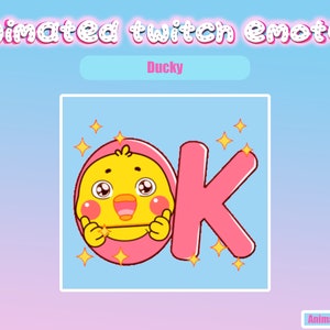 Emote animate Ducky per - Twitch e Discord! Emote animate per lo streaming - GIF