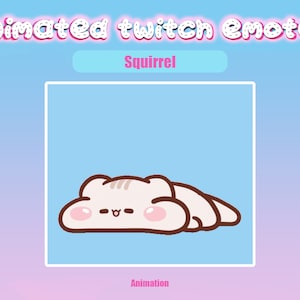 Animated Twitch Emote Squirrel for Twitch and Discord! Animated Emotes for streaming