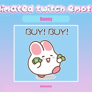 Animated Twitch Emote Bunny Workout for Twitch and Discord! Animated Emotes for streaming