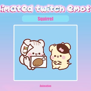 Animated Twitch Emote Squirrel for Twitch and Discord! Animated Emotes for streaming