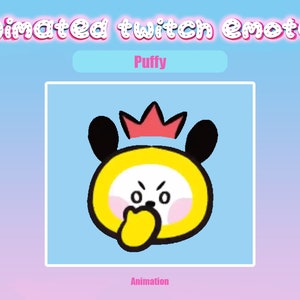 Animated Twitch Emote Puffy for Twitch and Discord! Animated Emotes for streaming