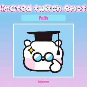Animated Twitch Emote Puffy for Twitch and Discord! Animated Emotes for streaming
