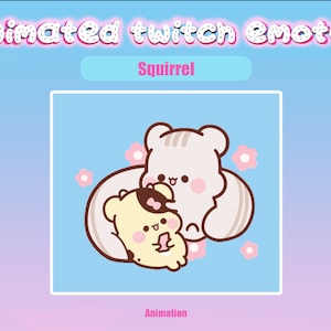 Animated Squirrel Twitch Emote: Streaming & Discord (GIF)