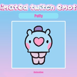 Animated Twitch Emote Puffy for Twitch and Discord! Animated Emotes for streaming