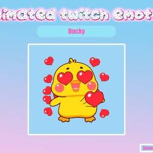 Animated Emote Ducky for - Twitch and Discord! Animated Emotes for streaming - GIF