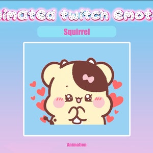 Animated Squirrel Twitch Emote: Streaming & Discord (GIF)