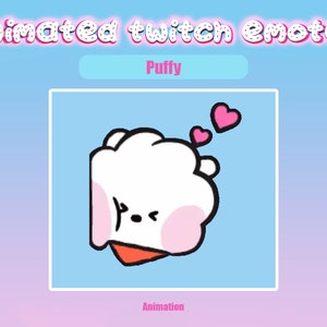 Animated Twitch Emote Puffy for Twitch and Discord! Animated Emotes for streaming
