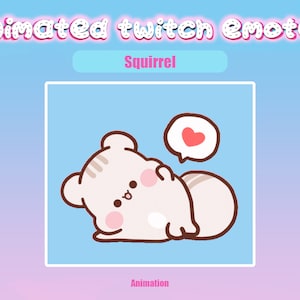 Animated Twitch Emote Squirrel for Twitch and Discord! Animated Emotes for streaming