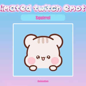 Animated Twitch Emote Squirrel for Twitch and Discord! Animated Emotes for streaming