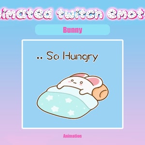 Animated Twitch Emote Bunny Workout for Twitch and Discord! Animated Emotes for streaming