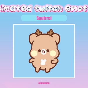 Animated Squirrel Twitch Emote: Streaming & Discord (GIF)