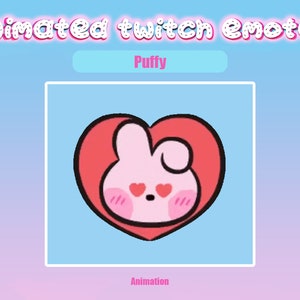Animated Twitch Emote Puffy for Twitch and Discord! Animated Emotes for streaming