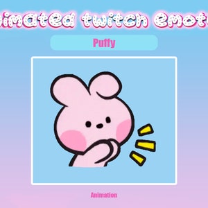 Animated Twitch Emote Puffy for Twitch and Discord! Animated Emotes for streaming