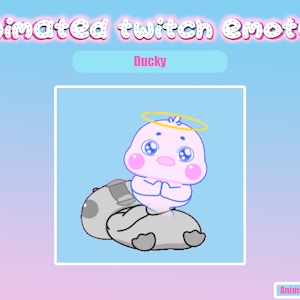 Animated Emote Ducky for - Twitch and Discord! Animated Emotes for streaming - GIF