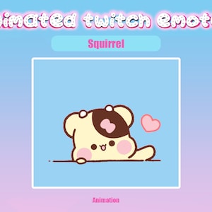 Animated Twitch Emote Squirrel for Twitch and Discord! Animated Emotes for streaming