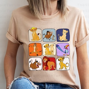 Disney The Lion King Simba Shirt,Disney Hakuna Matata Shirt, Disney Movie Mufasa The Lion King,Simba - Nala - Timon - Pumbaa - Rafiki - Zazu