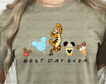 Disney Winnie the Pooh Tigger Best Day Ever Shirt,Disney World Snacks Shirt,Disney Winnie the Pooh Movie Shirt, Mickey Ears, Disney Trip Tee