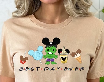 Disney Hulk Best Day Ever Shirt, Avengers Shirts, Baby Hulk, Disney Snacks Shirt, Disney Best Day Ever Shirt, Disney Shirts, Disney Gifts