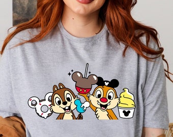 Disney Chip and Dale Shirt, Disney Snacks Shirt, Chip and Dale Movie Shirt, Double Trouble Shirt, Chip N Dale Couple Shirt